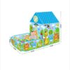 Mini sator za decu 2 u 1 sa 50 loptica - - Mini sator za decu 2 u 1 sa 50 loptica -