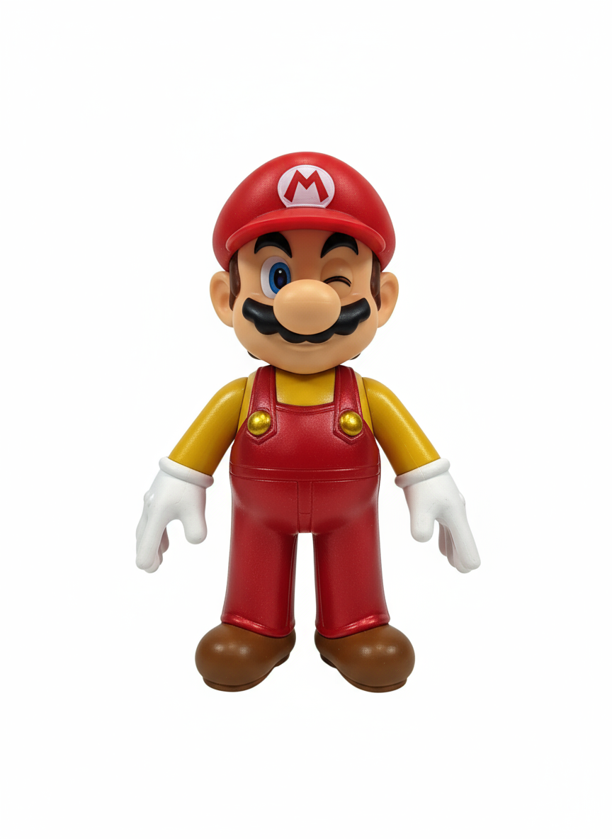 Super Mario Figura u Zlatnom Kostimu - Image 3