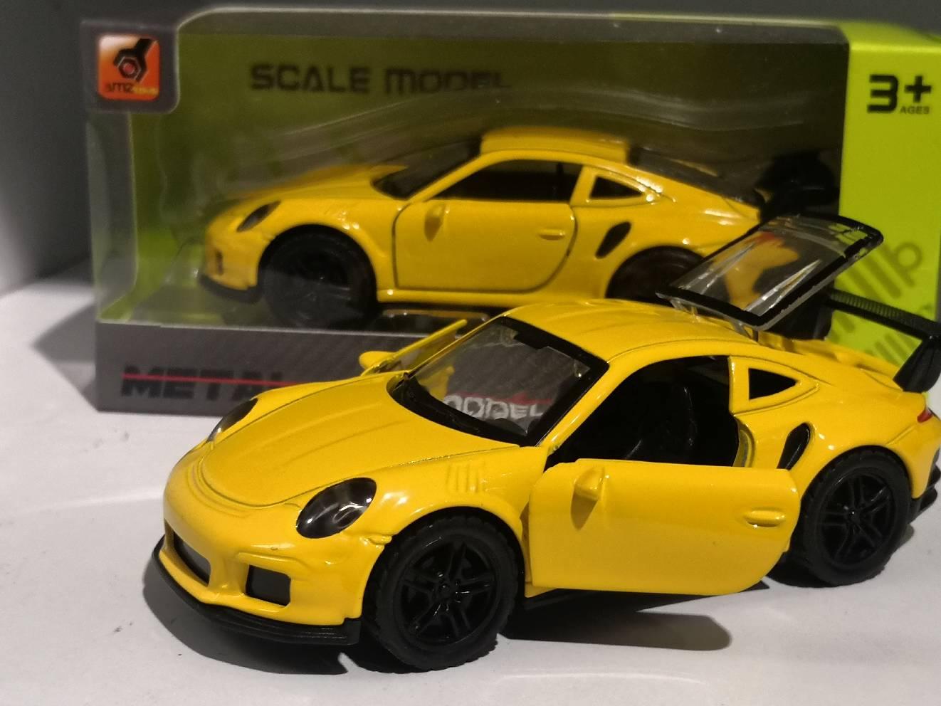 Metalni autić Porches 911 turbo žuti – Metalni autić Porches 911 turbo žuti - Image 4