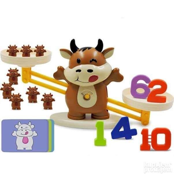 Matematicka edukativna igračka vaga Slatka Kravica – Matematicka edukativna igračka vaga Slatka Kravica