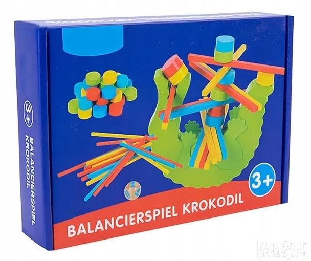 Drvena Edukativna igračka Krokodil – Drvena Edukativna igračka Krokodil