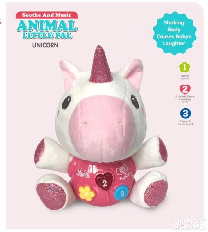 Unicorn Muzicka i plišana igračka – Unicorn Muzicka i plišana igračka - Image 3