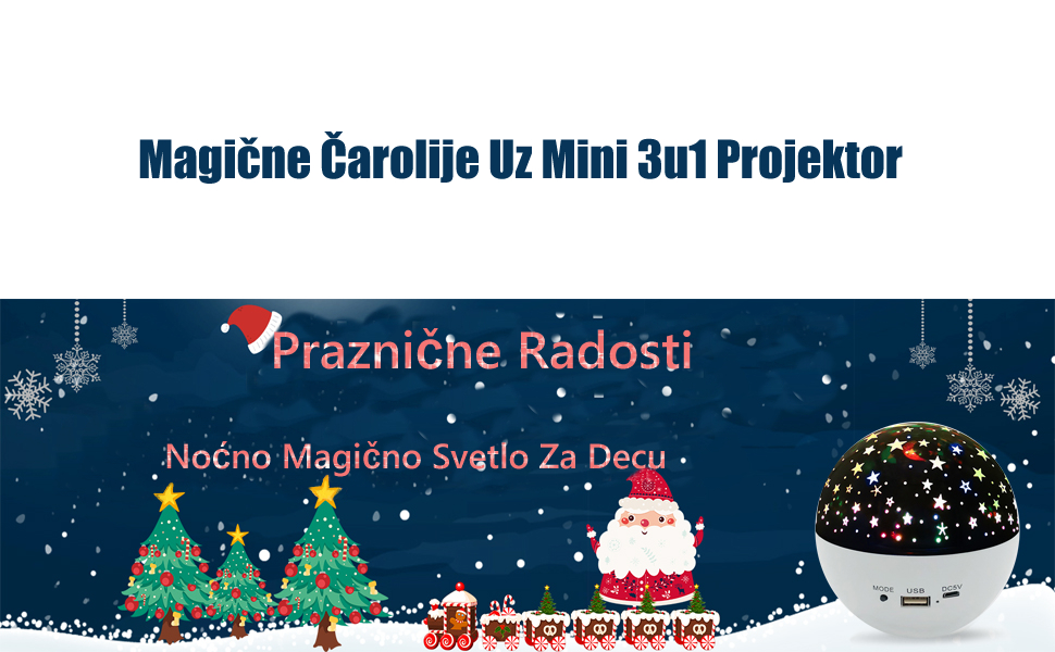 Mini magična Bluetooth kugla 3u1 zvezdano nebo projektor - Image 12