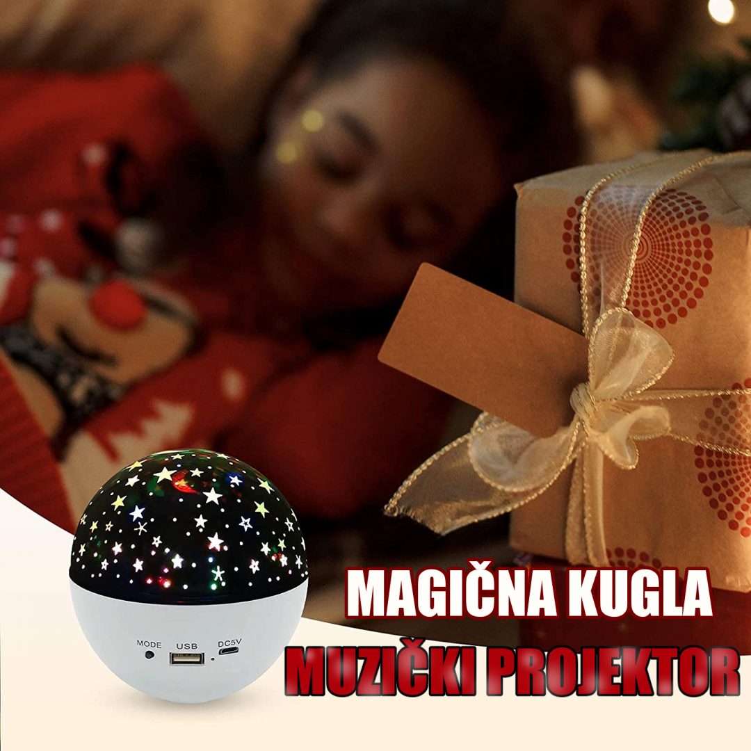 Mini magična Bluetooth kugla 3u1 zvezdano nebo projektor - Image 2