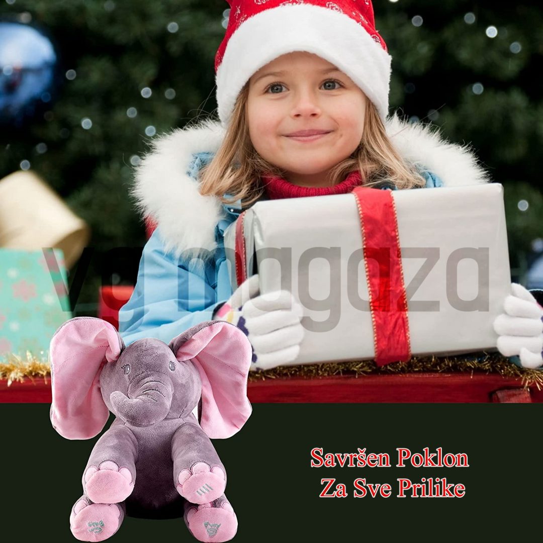 Plišani muzički slon koji igra žmurke - Image 5