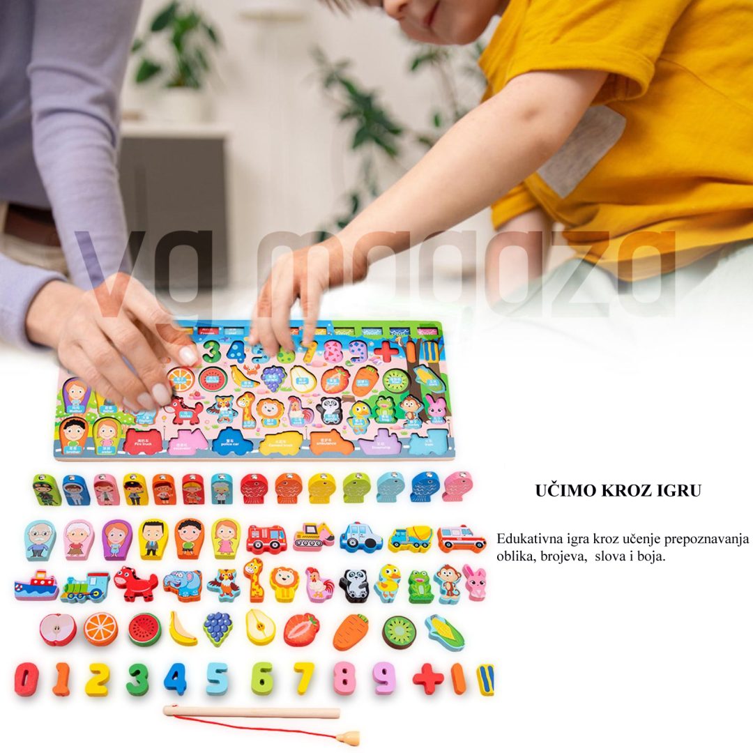 Edukativne Igračke Za Decu – Drveni Montessori Setovi Raznih Oblika i Modela - Image 2