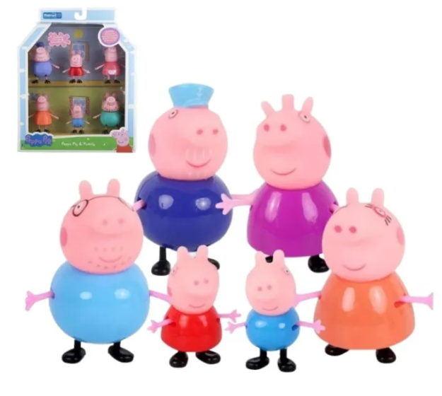 Pepa Prase Porodica 6 u 1 - Set Figurica
