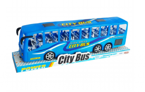 Gradski autobus igračka plavi
