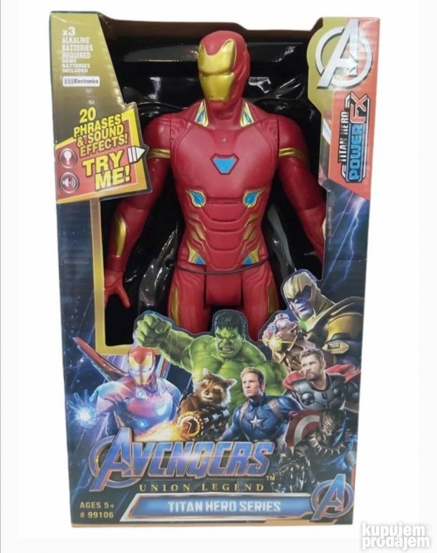 Avengers heroj Iron-Man igračka