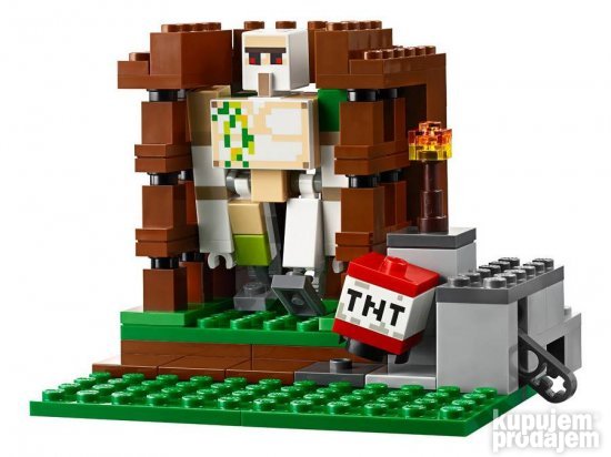 Minecraft lego kocke kuća od 412 delova