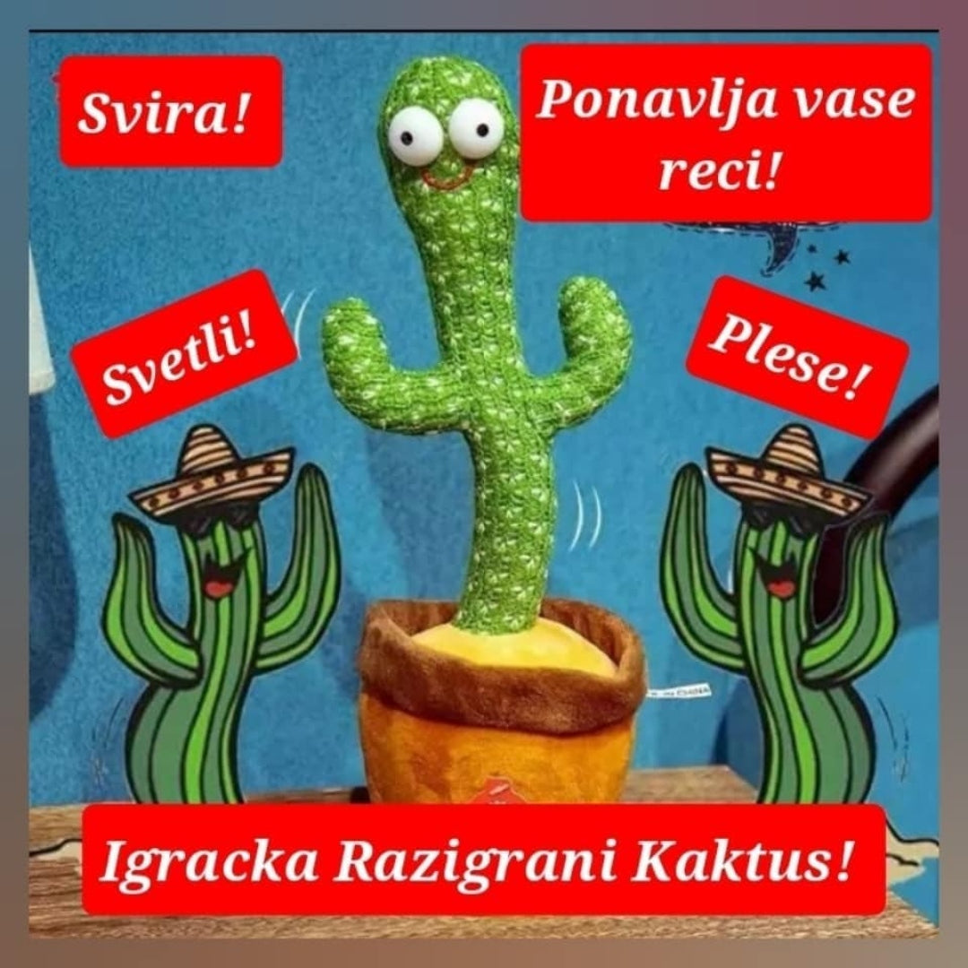 Razigrani Plišani Kaktus - Image 2