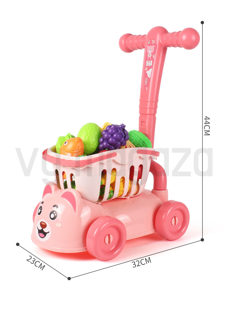 SET Za Igru Guralica i ODVOJIVA Korpa Sa Voćem i Povrćem - Image 7