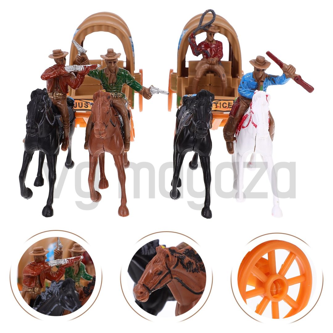 Kaubojski SET Figurica Wild West Za Uzbudljivu Avanturu Sa KAUBOJIMA i Indijanacima - Image 2