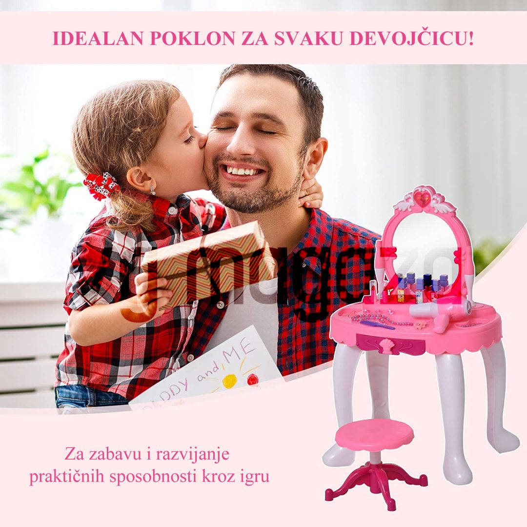 Set Za ULEPŠAVANJE Malih Princeza Sa Glamuroznim MAGIČNIM Ogledalom - Image 3