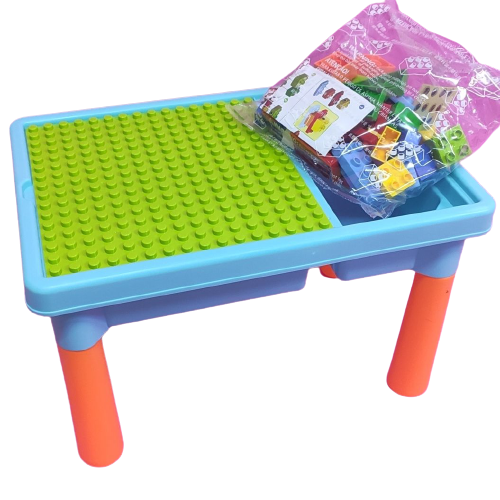 Kreativni sto za decu sa kockicama od 56 delova - Image 3